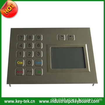 IP65 Dynamic Sealed and Ruggedized Industrial Touchpad with Keypad